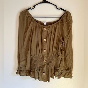 Olive Green Blouse